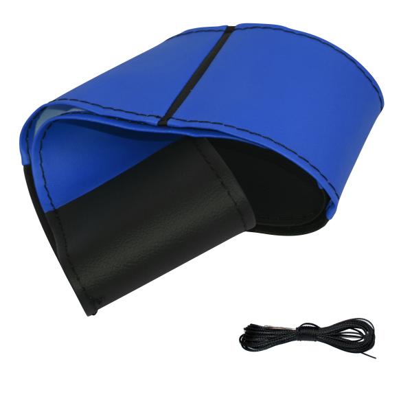 XLBG6 Xkeribom Leder Lenkradbezug zum Schnüren 37-38cm 6 Teilig Design12 Uhr Markierung mit Farbauswahl + STAFFELPREISE